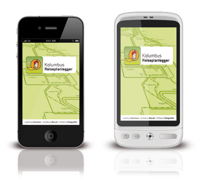 Android og iPhone - appene for Kolumbus